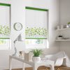 Border Flower citrus-Roller Blind