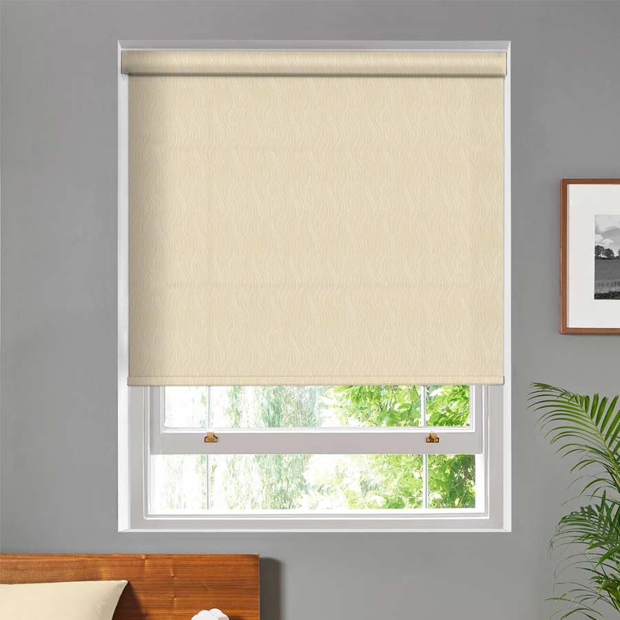 Zenica Soft Beige Roller Blind BudgetBlinds