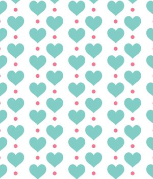 Hearts Roller Blind Pattern