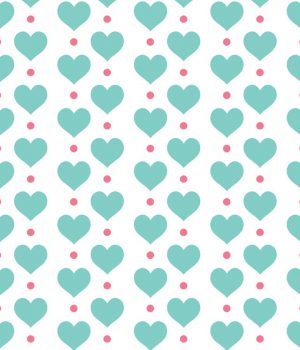 Hearts Roller Blind Pattern