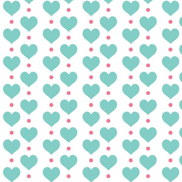 Hearts Roller Blind Pattern