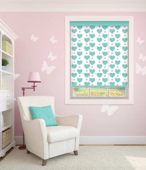 Hearts Roller Blind