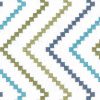 ZigZag Azure Pattern Roman Blind