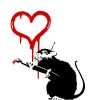 Banksy-Love-Rat-Roller blind