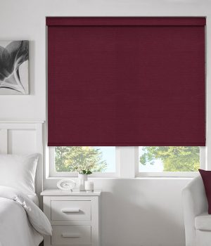 Twin Stripe Pink wine Roller Blind