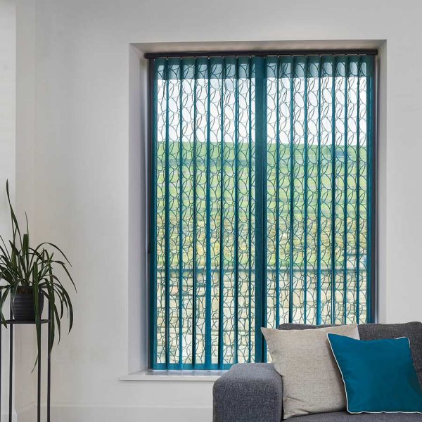 Oval Teal Allusion Blind