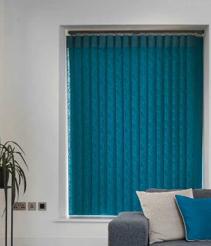 Oval Teal Allusion Blind