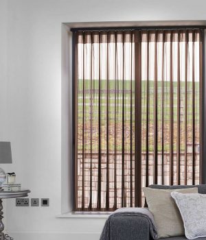 Stripe Brown Allusion Blind