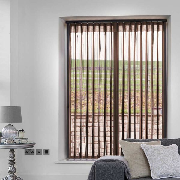 Stripe Brown Allusion Blind