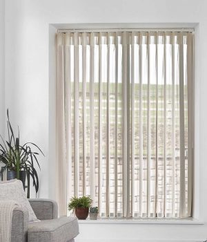 Stripe Dark Cream Allusion Blind