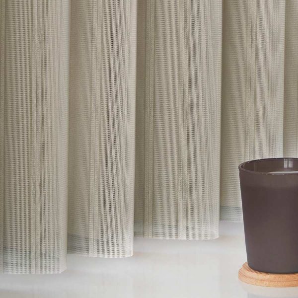 Stripe Dark Cream Allusion Blind