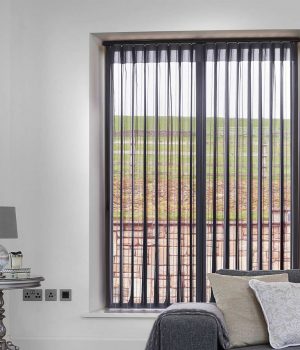 Stripe Graphite Allusion Blind