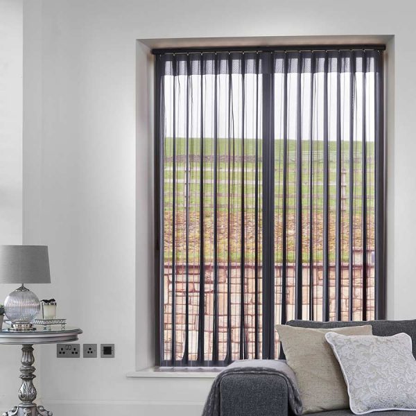 Stripe Graphite Allusion Blind