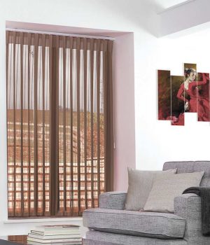 Stripe Light Brown Allusion Blinds