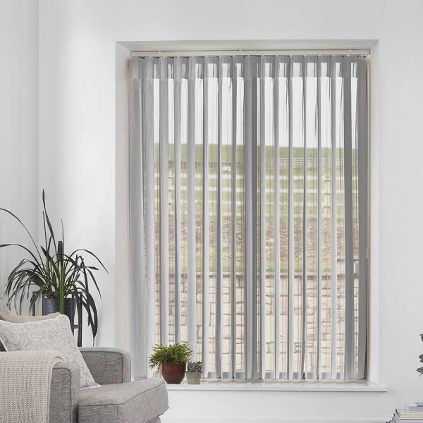 Stripe Light Grey Allusion Blind