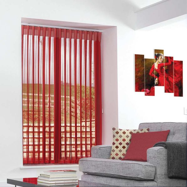 Stripe Red Allusion Blind