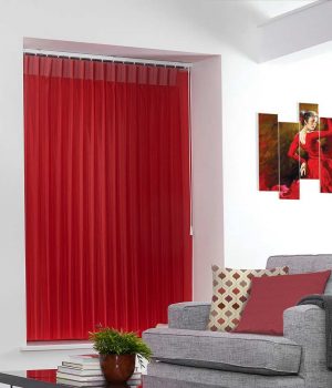 Stripe Red Allusion Blind