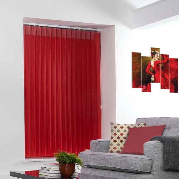 Stripe Red Allusion Blind