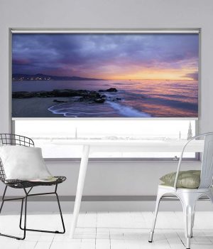 Sunset over The Ocean Photo Roller Blind