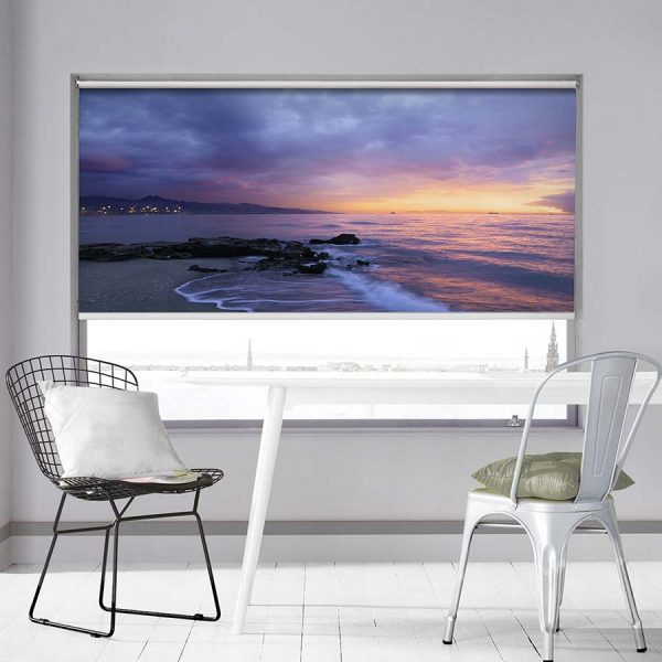 Sunset over The Ocean Photo Roller Blind