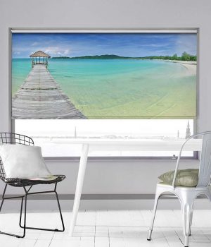 The Pier to Paradise Photo Roller Blind