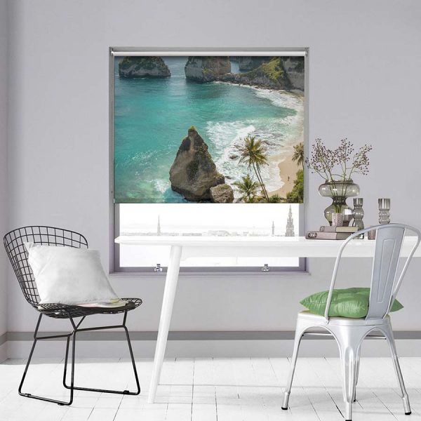 Tropical Tree Diamond Beach Roller Blinds