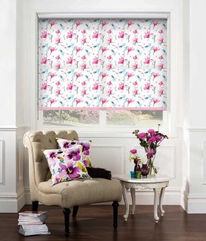 Waterflower-Magnolia-Roller-Blind