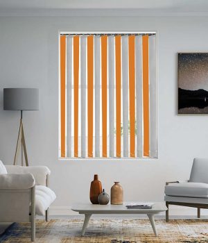 Cantaloupe-Orange-White-Vertical-Blind