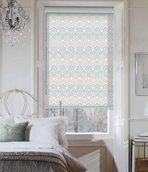 Snowflakes-Smoke-Roller-Blind