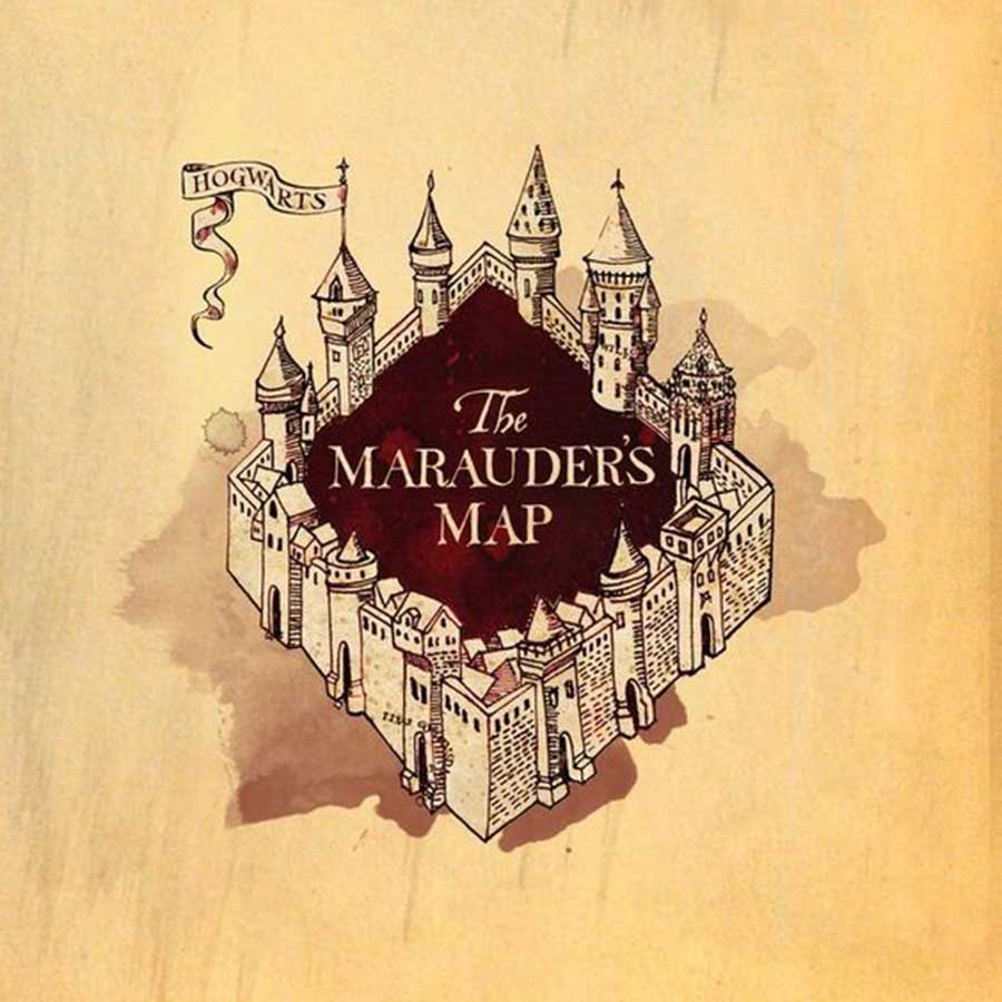 Harry Potter Marauders Map Roller Blind