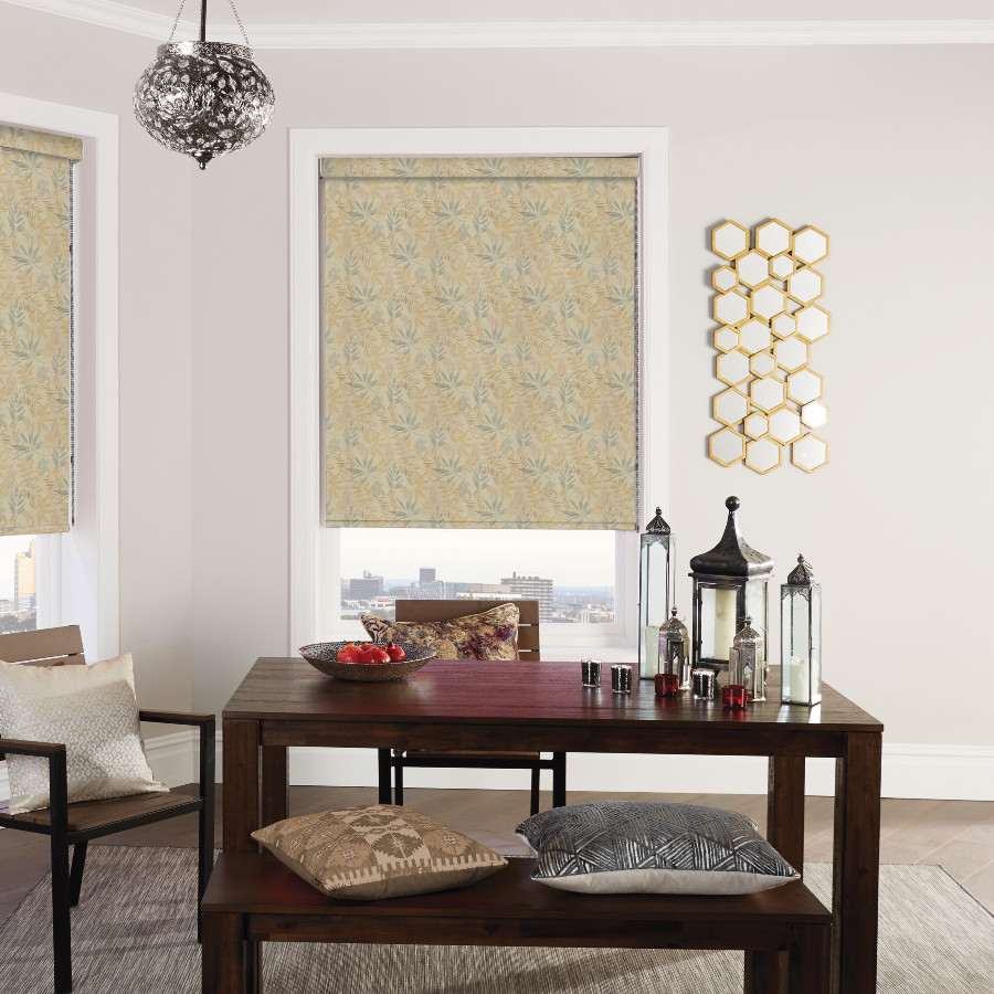 Verdure mustard Roller Blinds