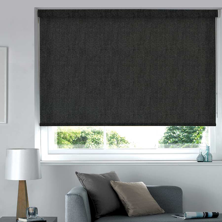 Bocage Black Roller Blind