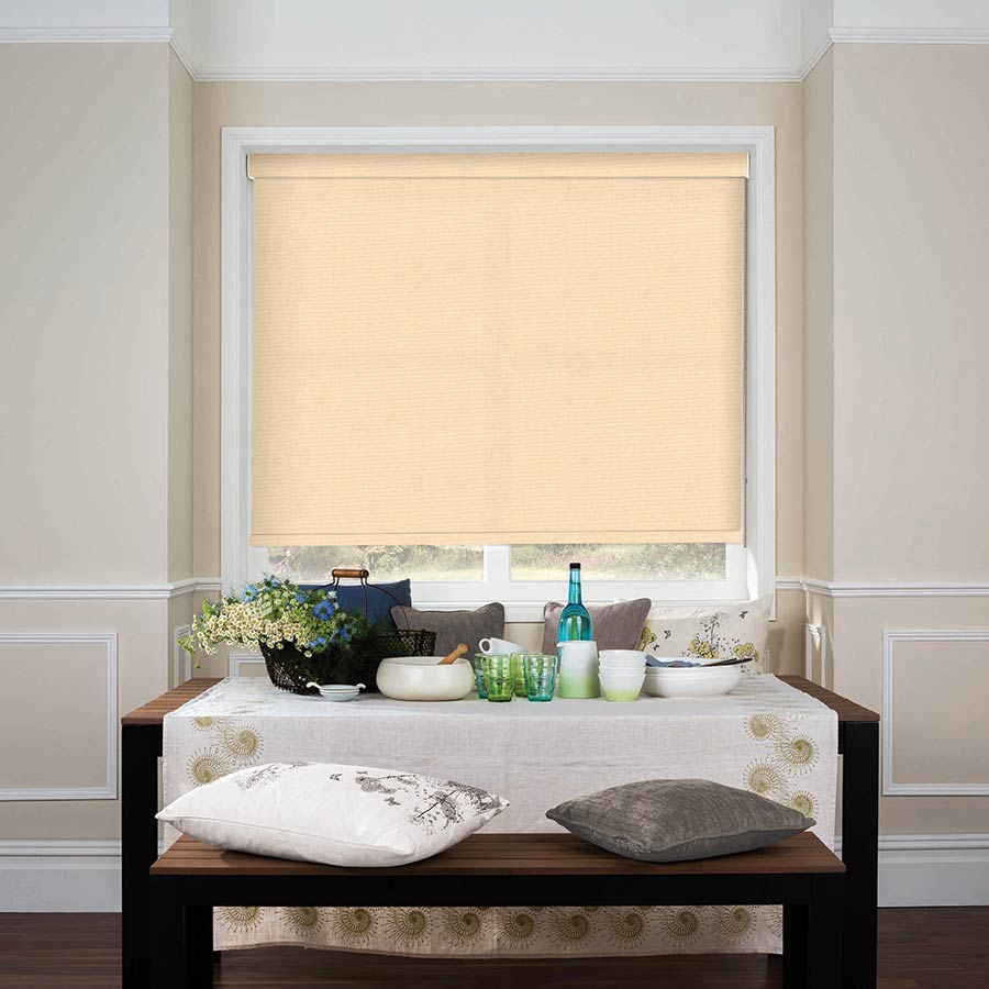 Carlton Apricot Roller Blind