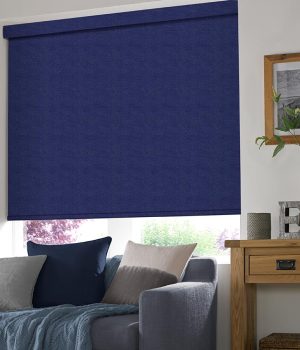 Carlton Dark Blue Roller Blinds