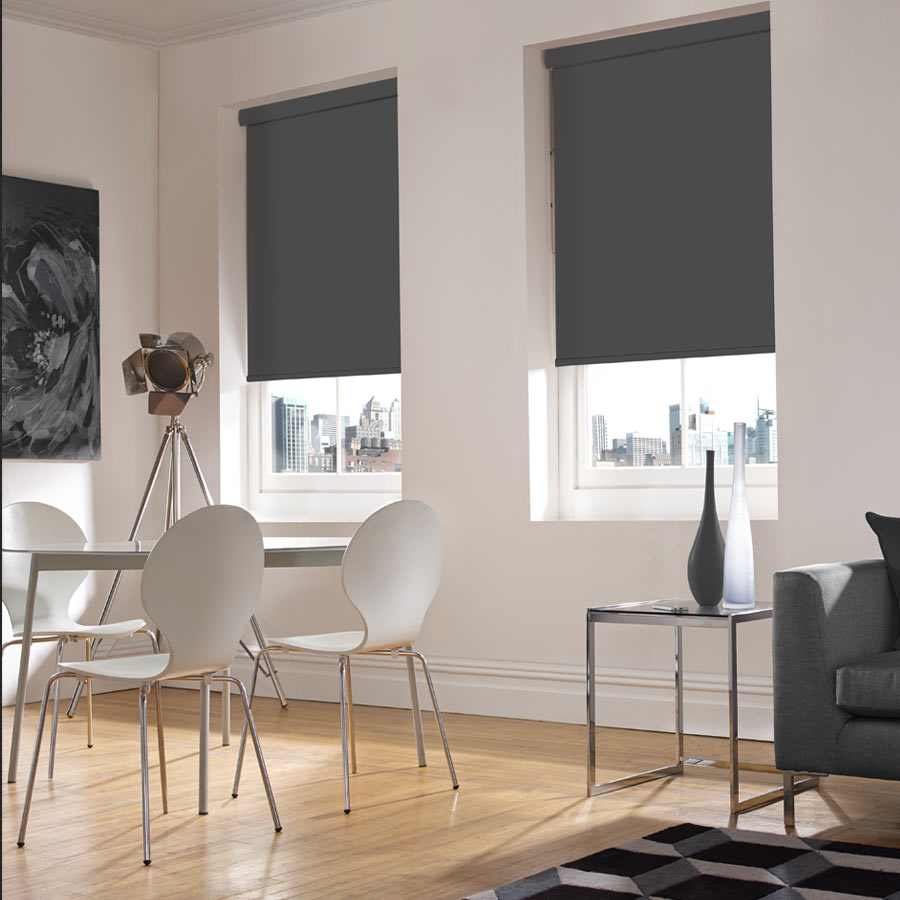 Siena Charcoal Roller Blind