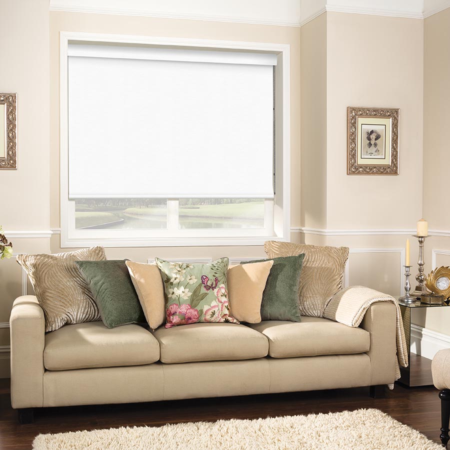 Solar White Roller Blind